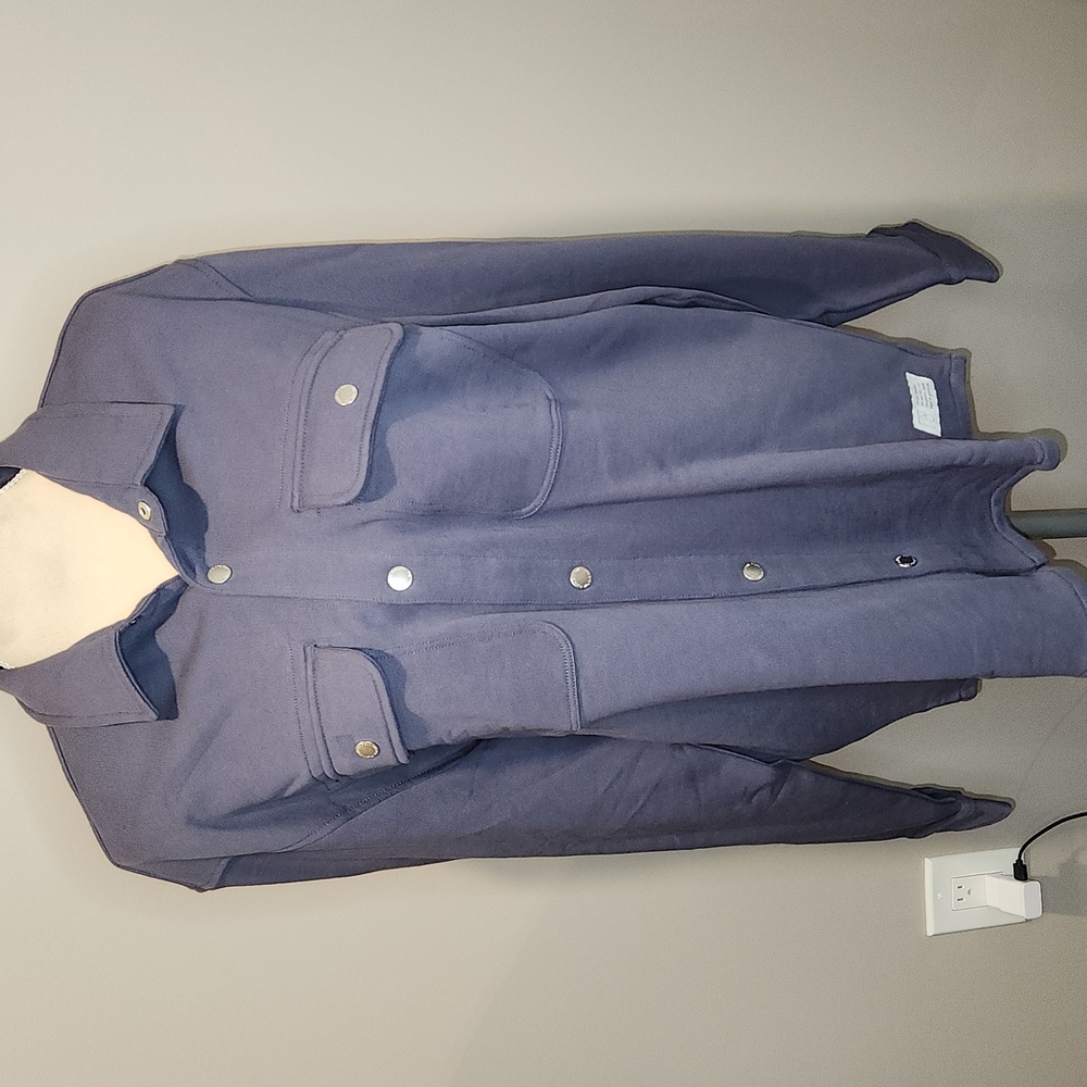 the french terry overshirt frank and oak